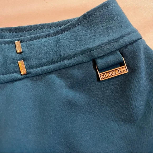 Vintage Edelweiss Fitted Stretch USA Made Outdoor Stirrup Ski Winter Pants SZ 6 - Picture 6 of 13